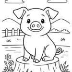 bản vẽ heo hợp lứa tuổi mẫu giáo