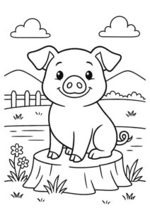 bản vẽ heo hợp lứa tuổi mẫu giáo