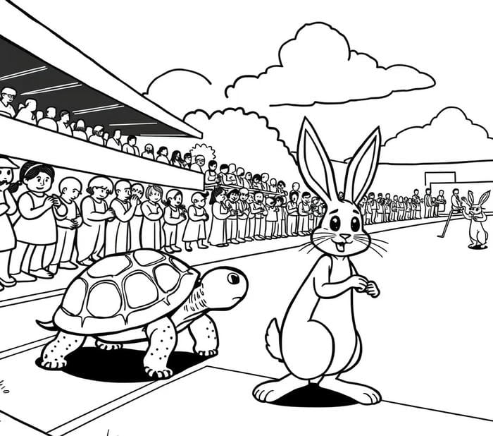 bản vẽ rùa đơn giản luyện tô