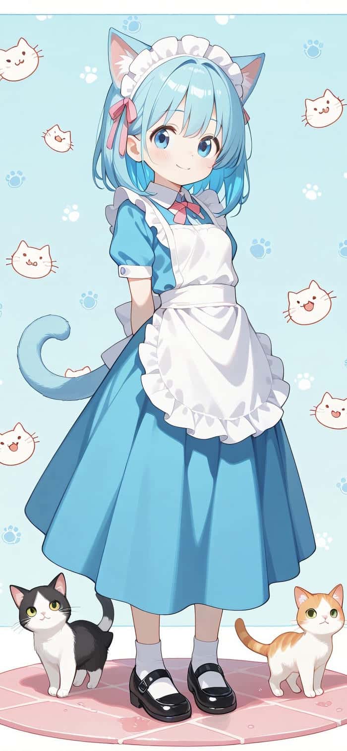 các hình nền chibi cute vibe dễ thương