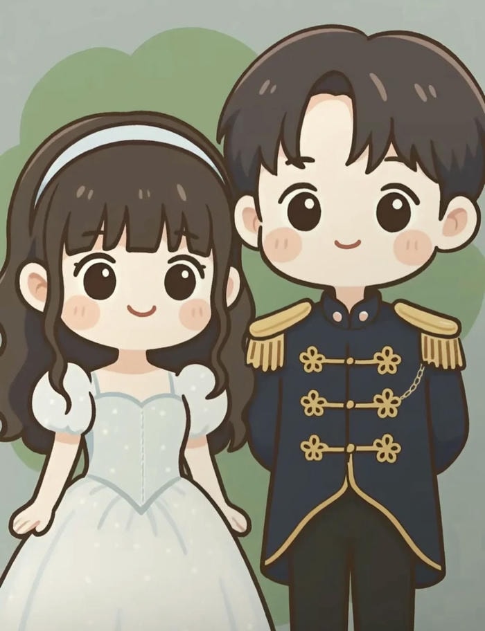 cặp đôi chibi anime dễ thương