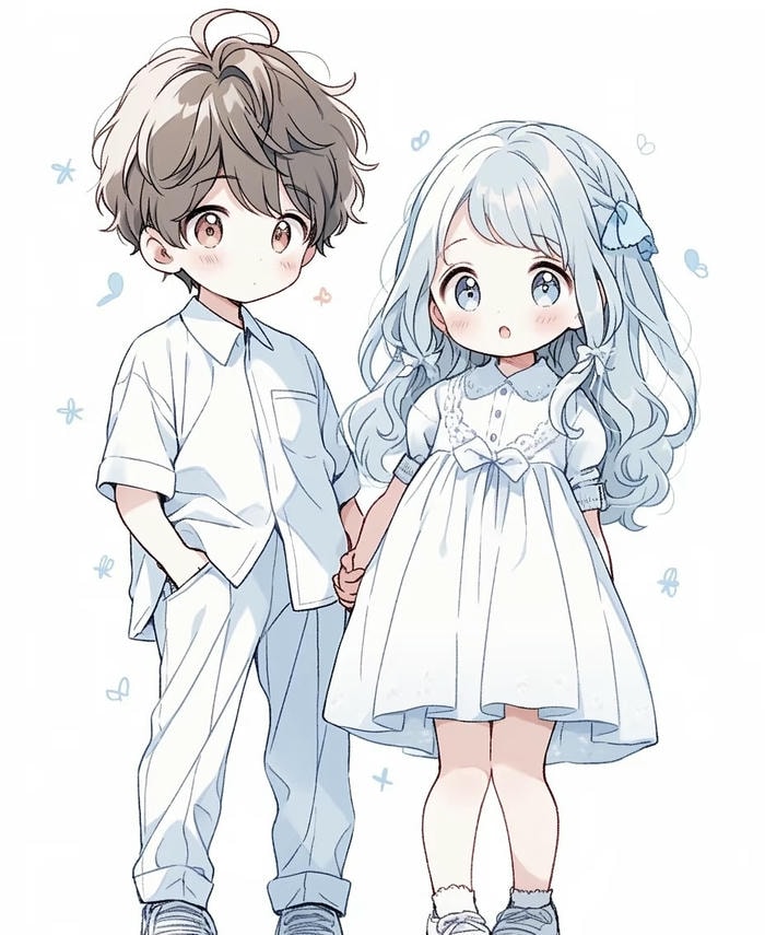 cặp đôi chibi anime