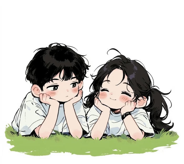 chibi đôi cute ngọt ngào