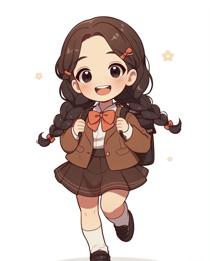 chibi học sinh đáng yêu