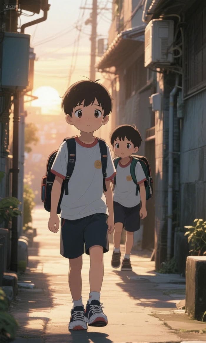 chibi học sinh đồng phục