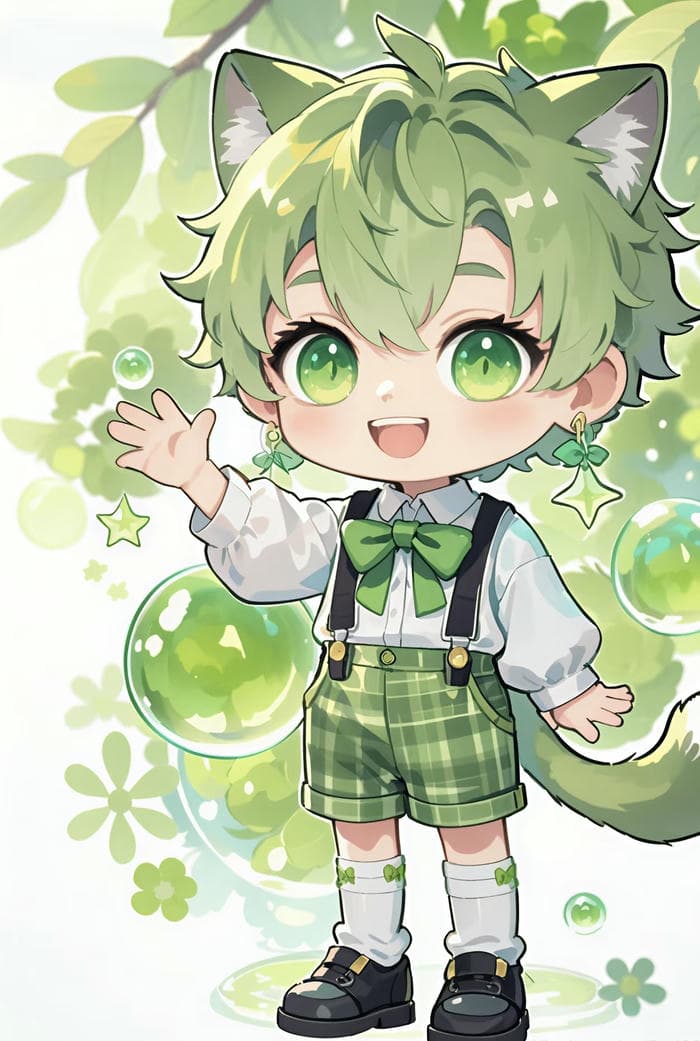 chibi học sinh hoạt bát