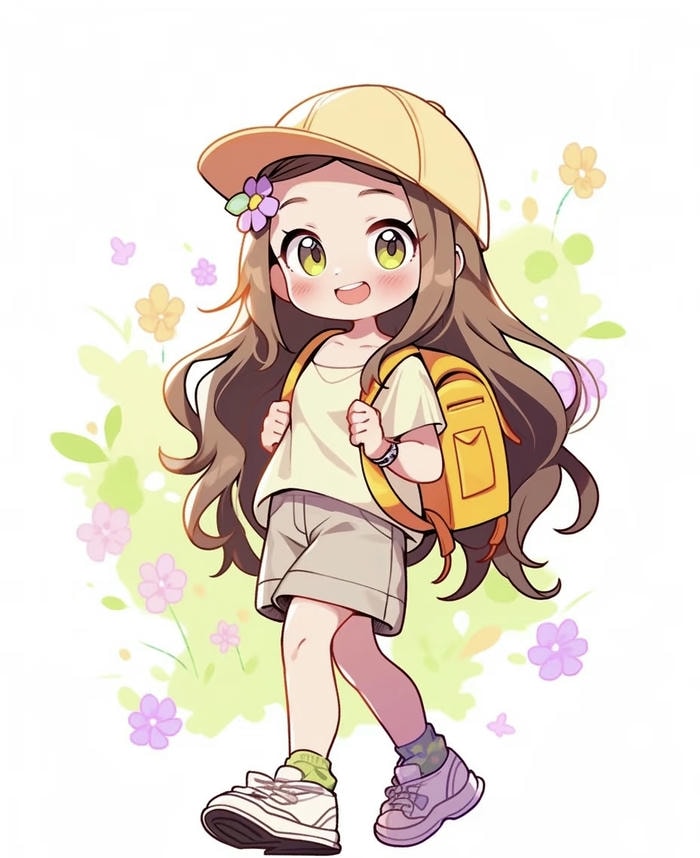 chibi học sinh ngộ nghĩnh