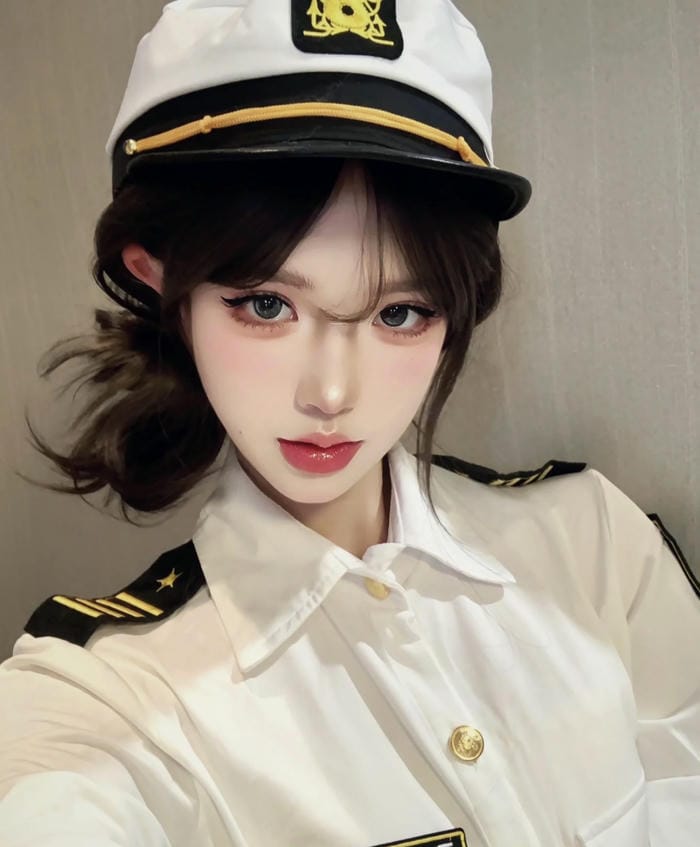 cosplay cảnh sát ngoài trời