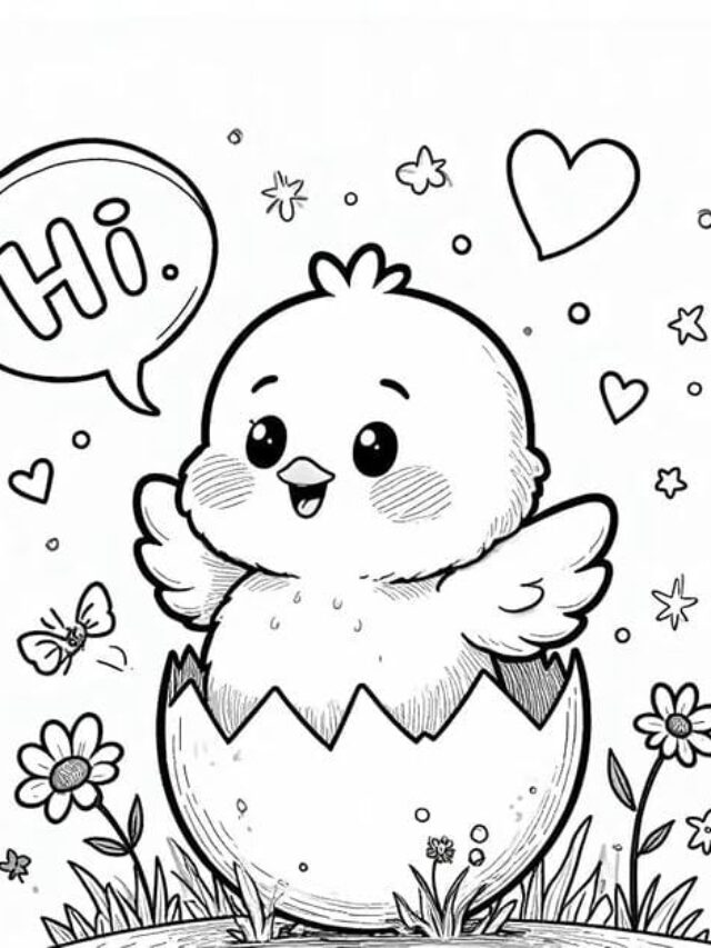 Tải ngay 101+ tranh tô màu gà con vui nhộn cho trẻ em
