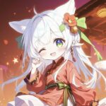 hình ảnh anime nữ chibi pastel dịu nhẹ