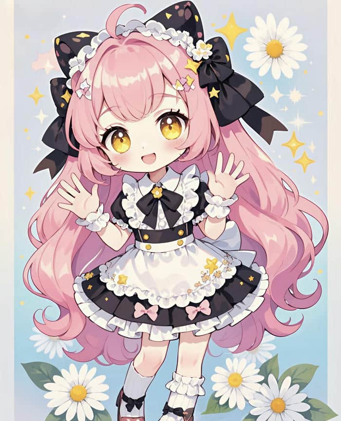 hình ảnh anime nữ chibi phong cách Nhật