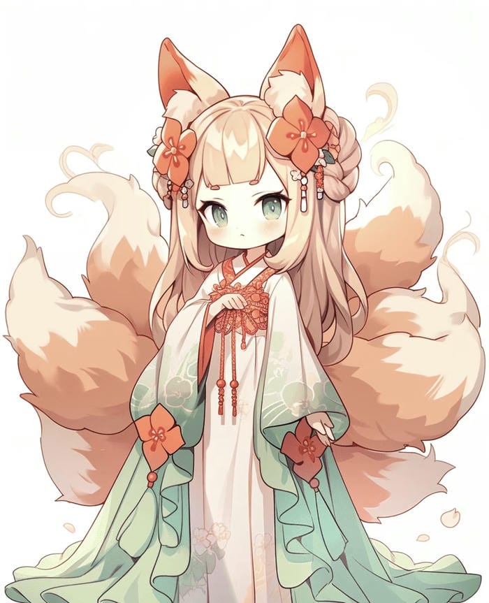 hình ảnh anime nữ chibi siêu đáng yêu