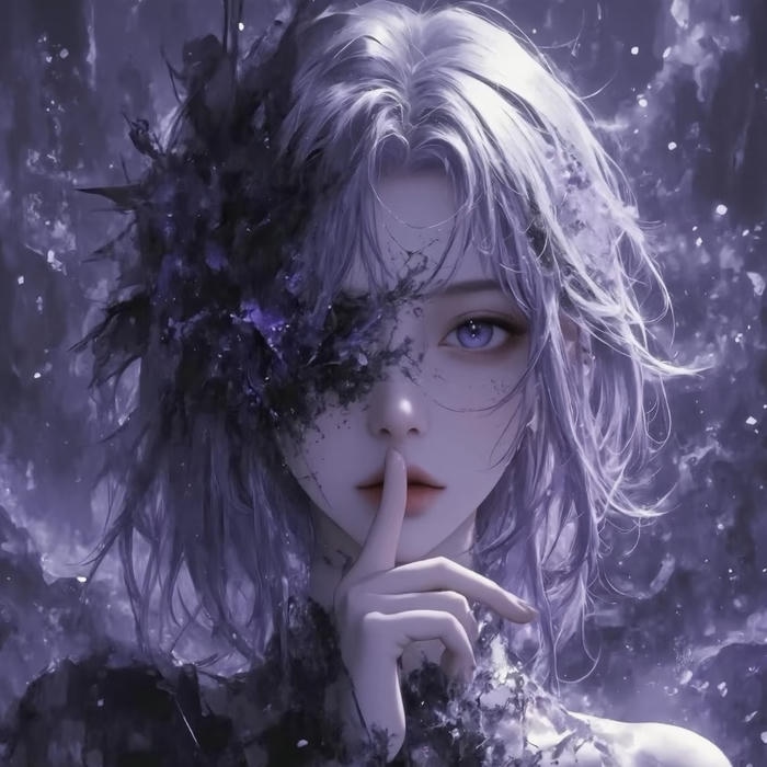 hình ảnh avatar nữ che mặt mờ ảo