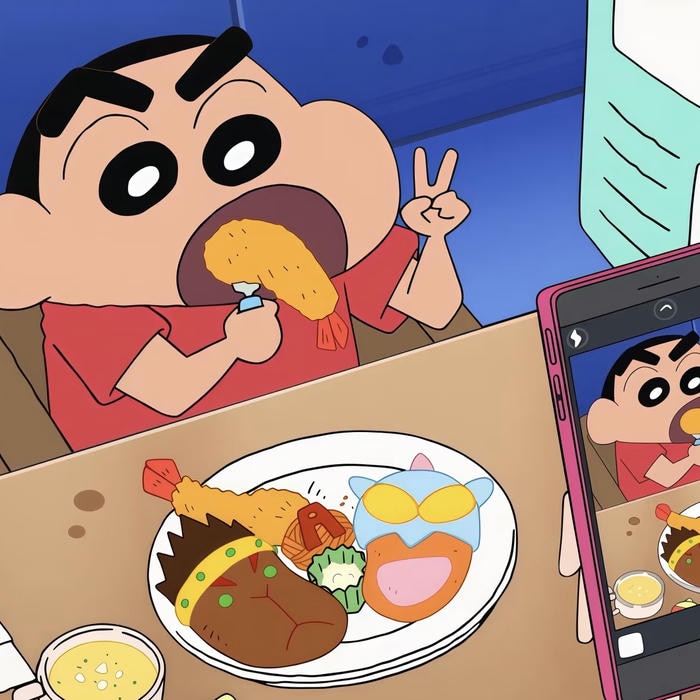 hình ảnh avatar shin cậu bé bút chì siêu đáng yêu