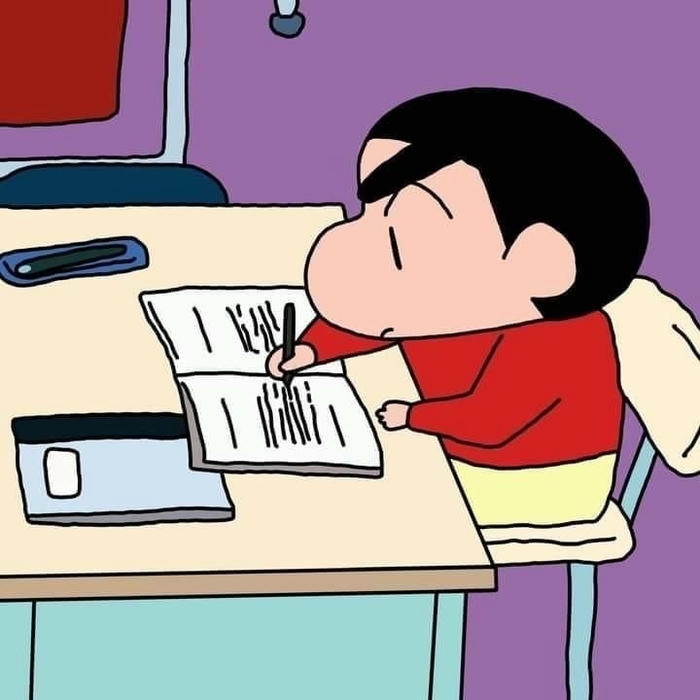hình ảnh avatar shin cậu bé bút chì siêu học bài