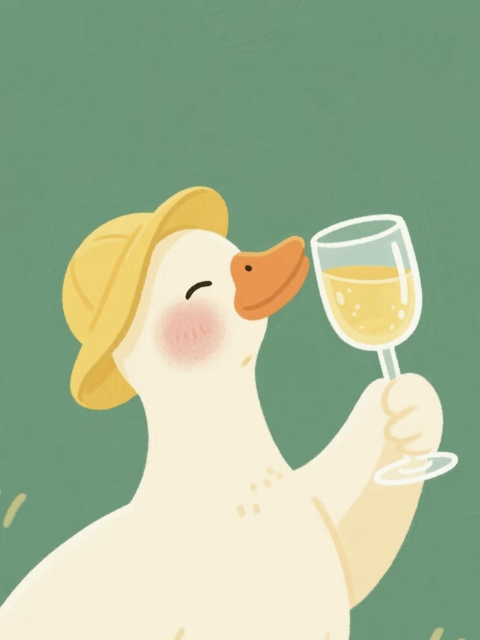 hình ảnh avatar vịt cute tạo hình đơn giản nhưng xinh