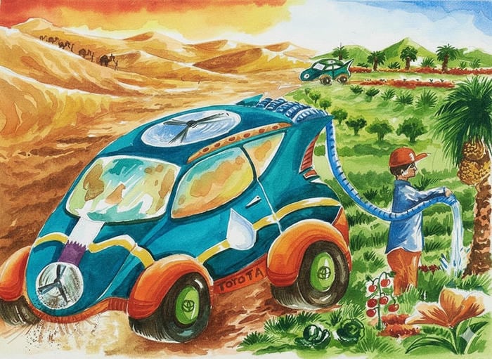 hình ảnh tranh vẽ ô tô đơn giản phù hợp cho bé