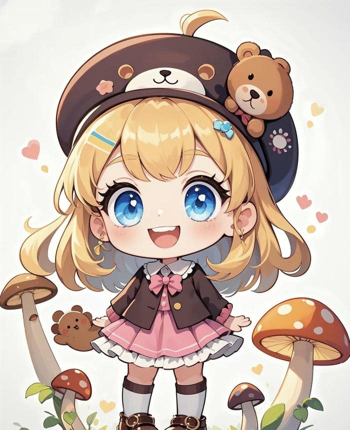 hình anime chibi nghệ thuật