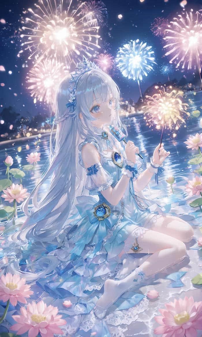 hình anime girl rực rỡ