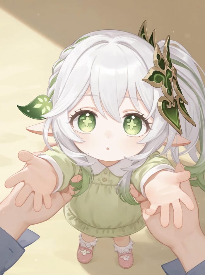 hình anime nữ chibi ngây thơ