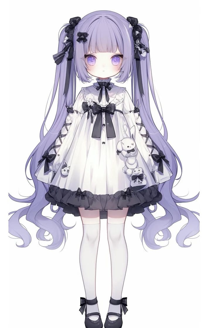 hình anime nữ chibi trong sáng