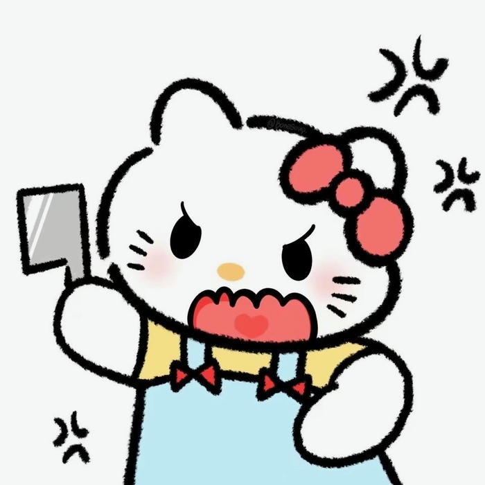 hình avatar hello kitty cute tức giận