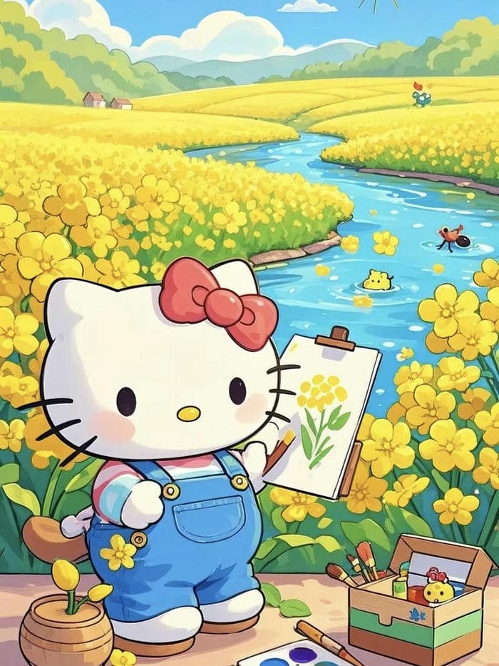 hình avatar hello kitty cute vẽ đẹp