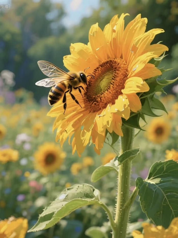 hình avatar hoa hướng dương tươi sáng