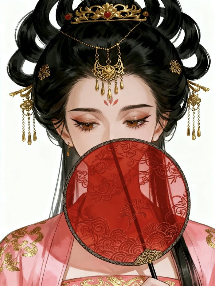 hình avatar nữ che mặt thanh lịch