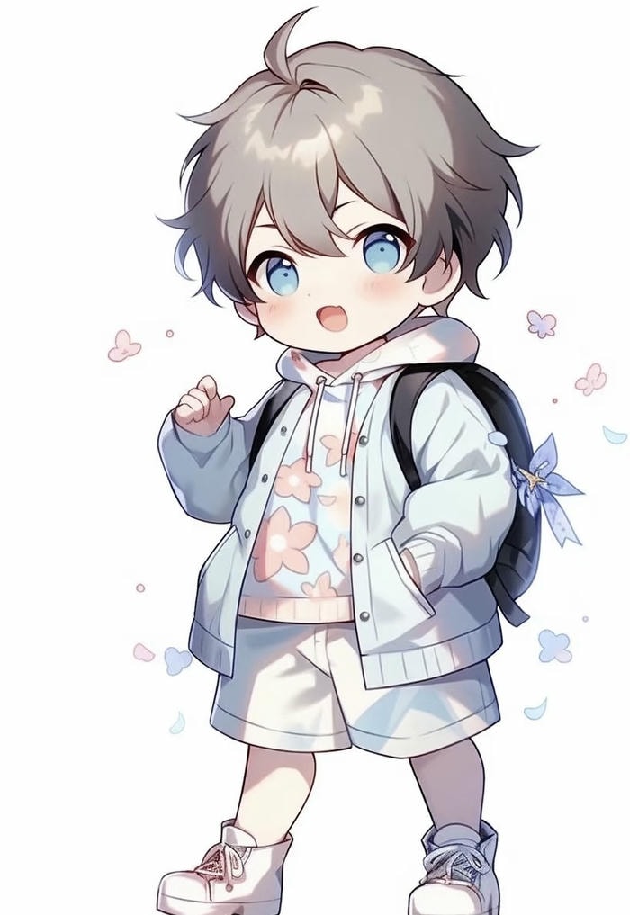 hình chibi học sinh anime