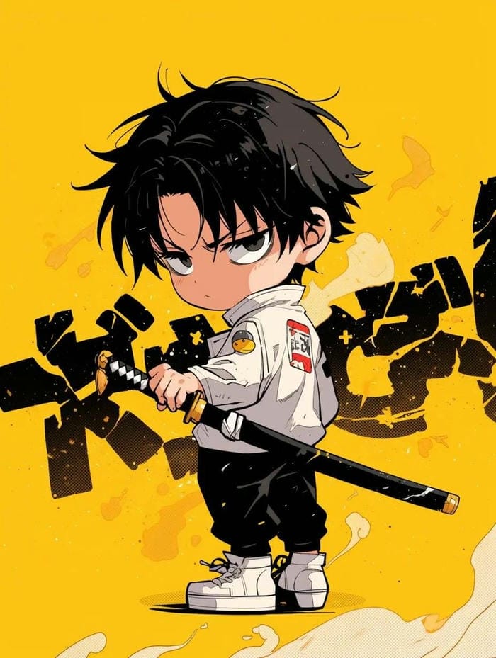 hình chibi nam ngầu cool