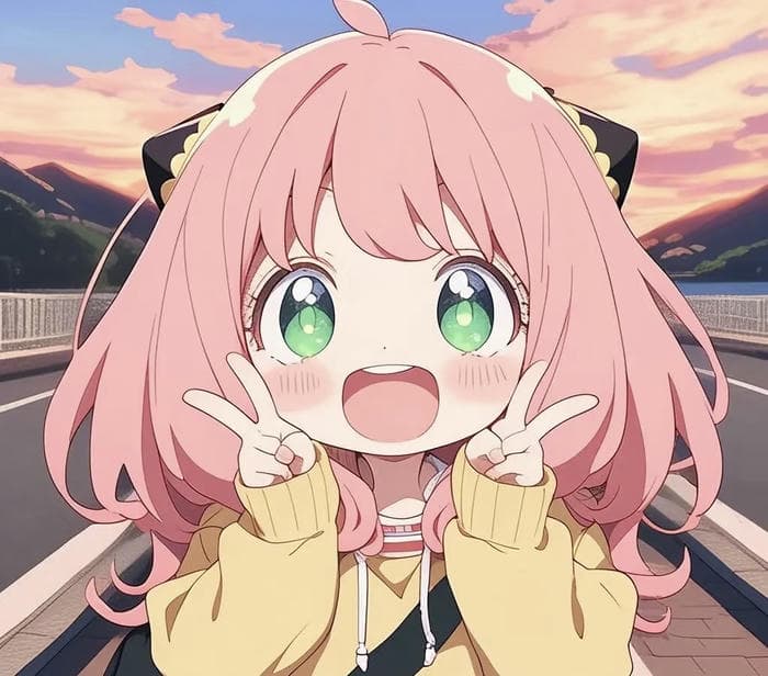 hình chibi nữ cute đôi mắt to