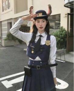 hình cosplay cảnh sát cực chất