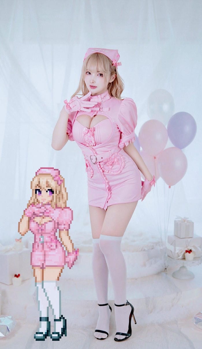 hình cosplay y tá sexy