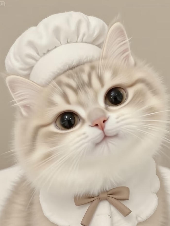 hình đại diện mèo vô tri nhìn thẳng máy ảnh