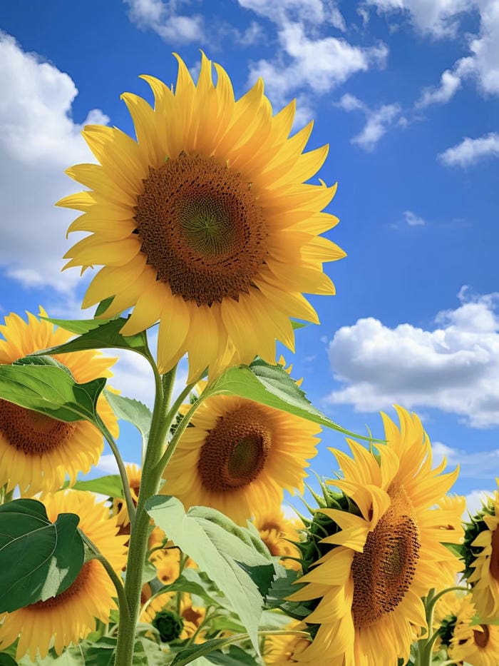 hình đại diện nổi bật với hoa hướng dương