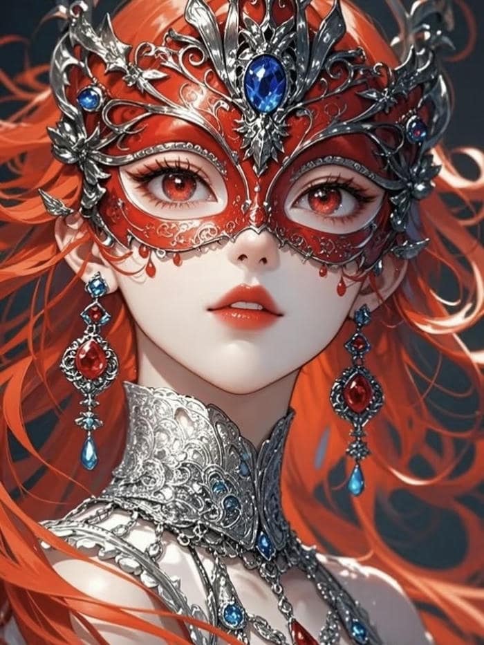 hình đại diện nữ che mặt giấu nửa khuôn mặt