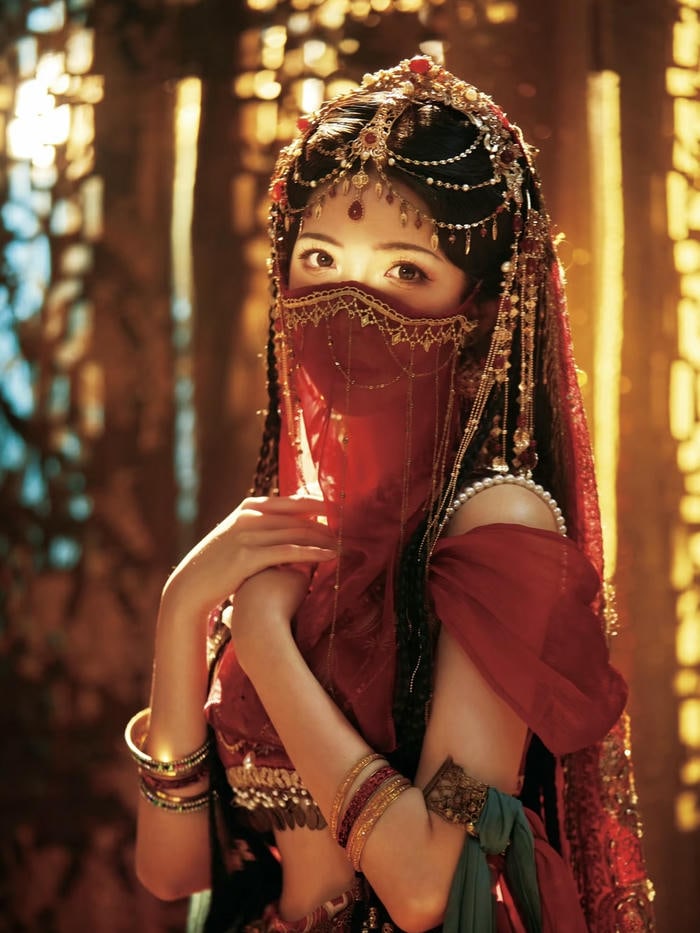 hình đại diện nữ che mặt mang vẻ đẹp kín đáo