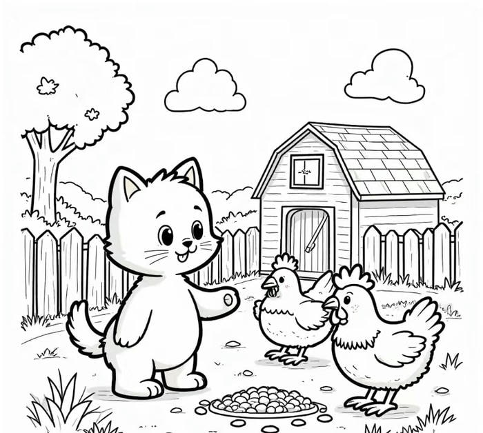 104+ Tranh tô màu con mèo dễ thương cho bé phát triển tư duy