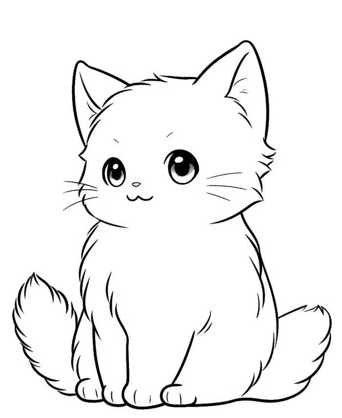 hình mèo thiếu nhi tập tô