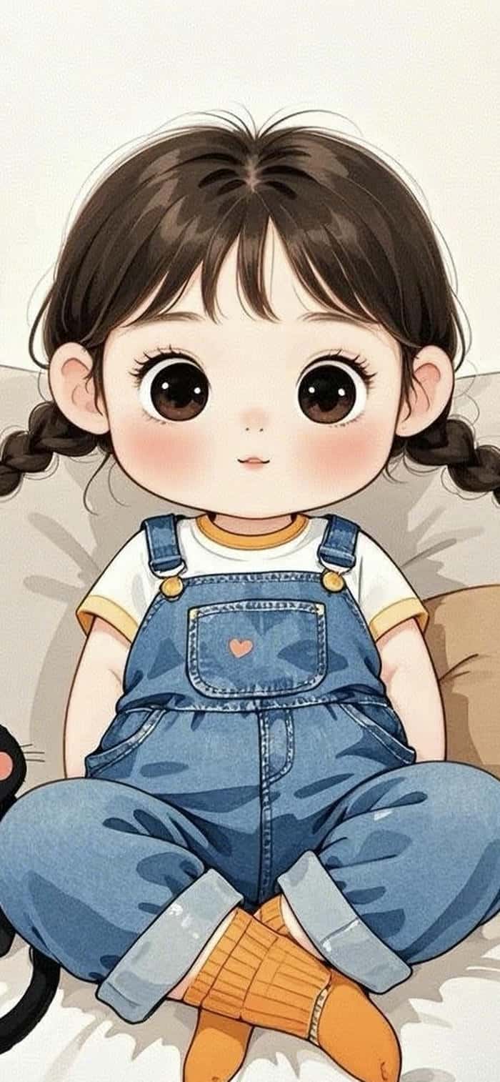 hình nền chibi baby cute