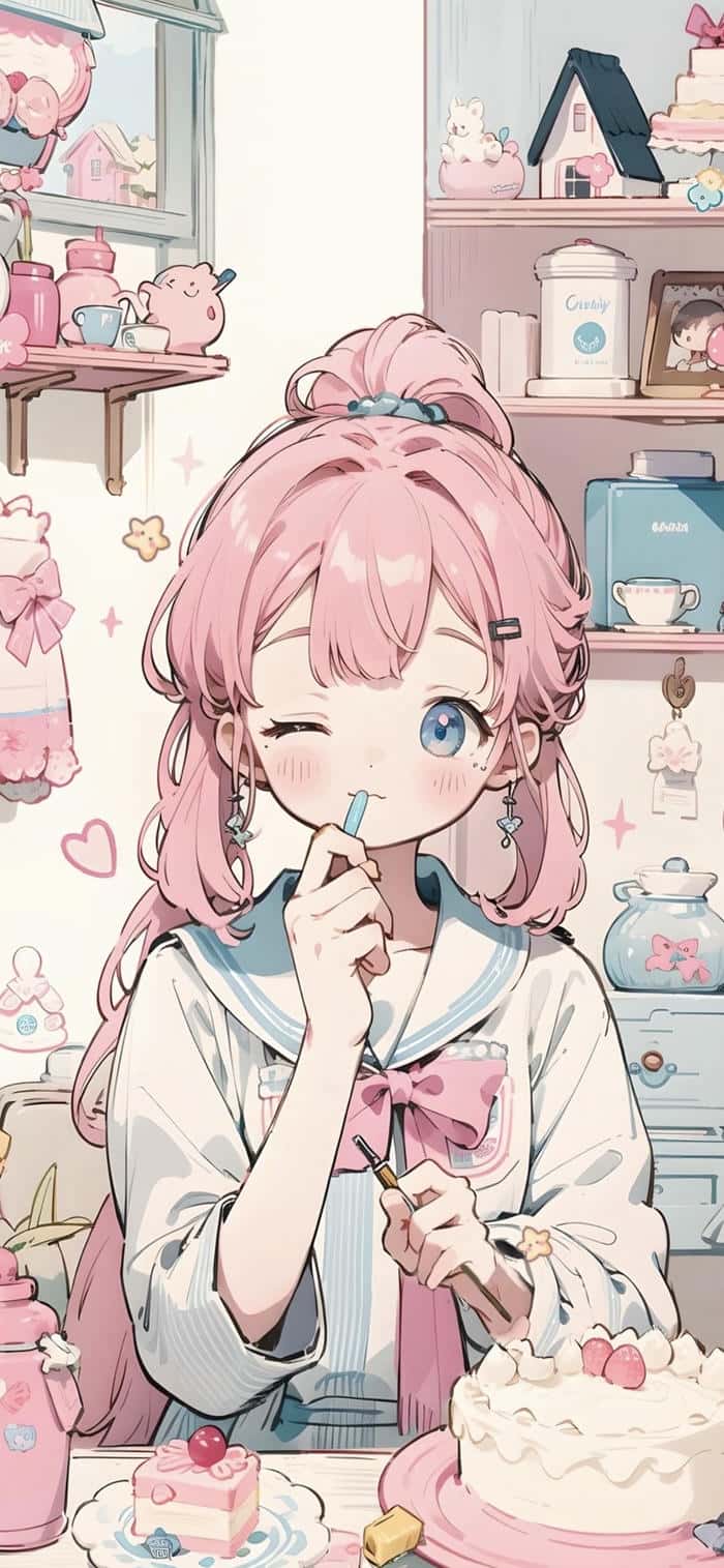 hình nền chibi phong cách dễ thương