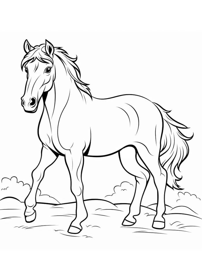 hình ngựa đáng yêu cho bé tô