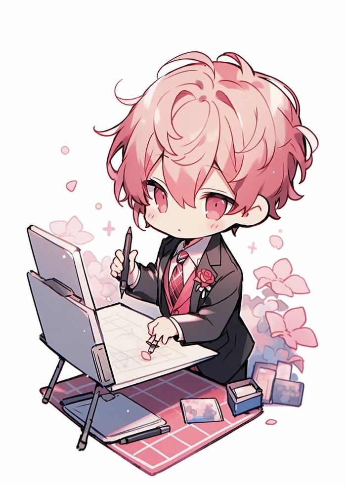 học sinh chibi dễ thương anime