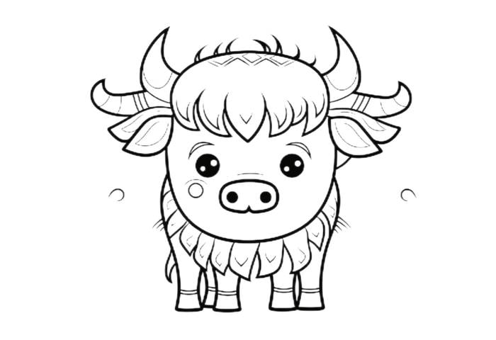 mẫu bò tập tô sáng tạo