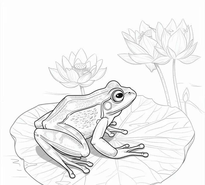 mẫu ếch dành cho bé sáng tạo