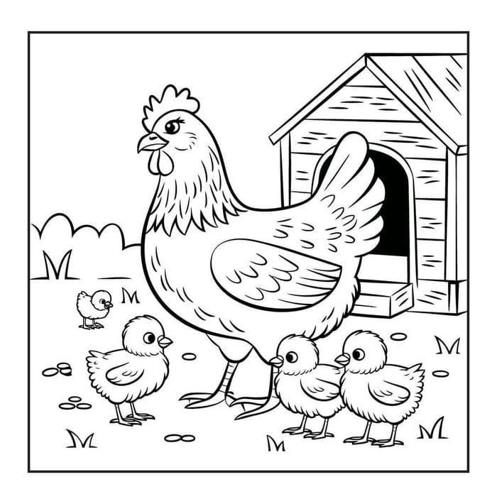 mẫu gà mái trắng đen dễ nhận biết