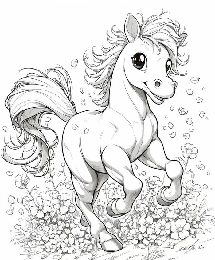 mẫu ngựa dành cho bé sáng tạo