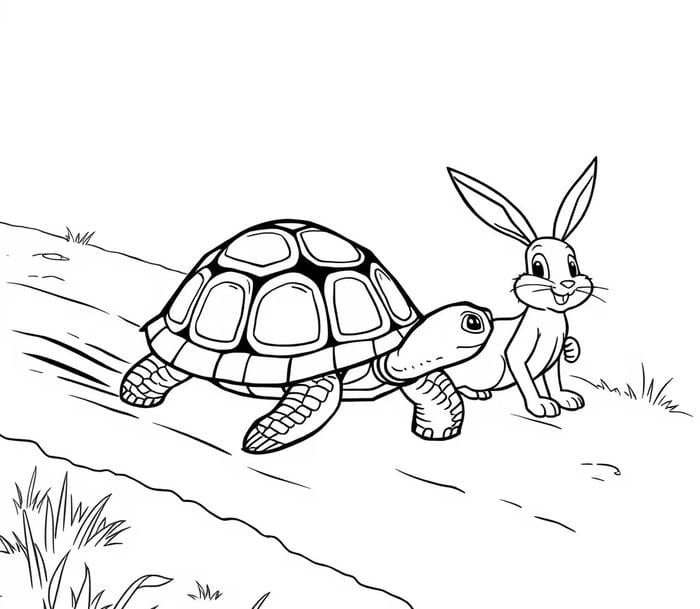 mẫu rùa học tô hình dễ