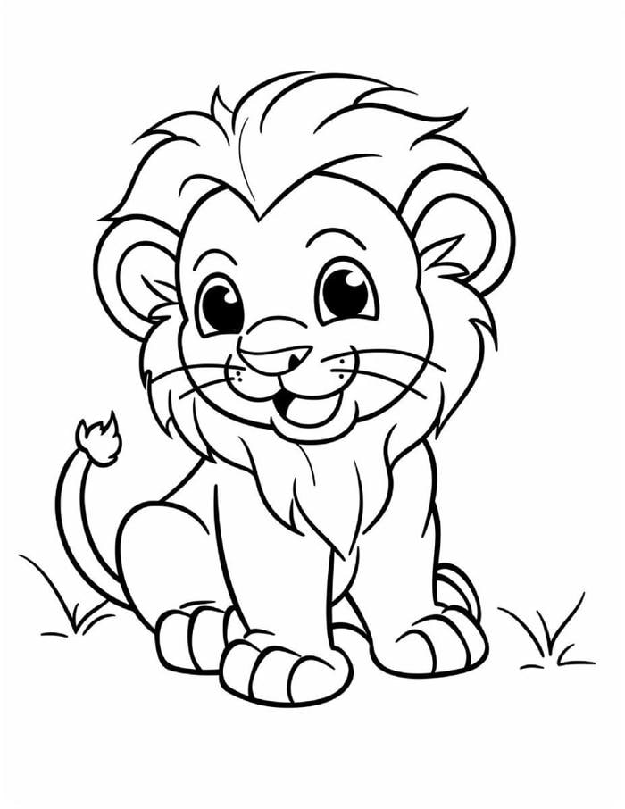 mẫu sư tử dành cho bé sáng tạo